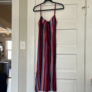 Reformation Rosaly midi slip dress isabel stripe